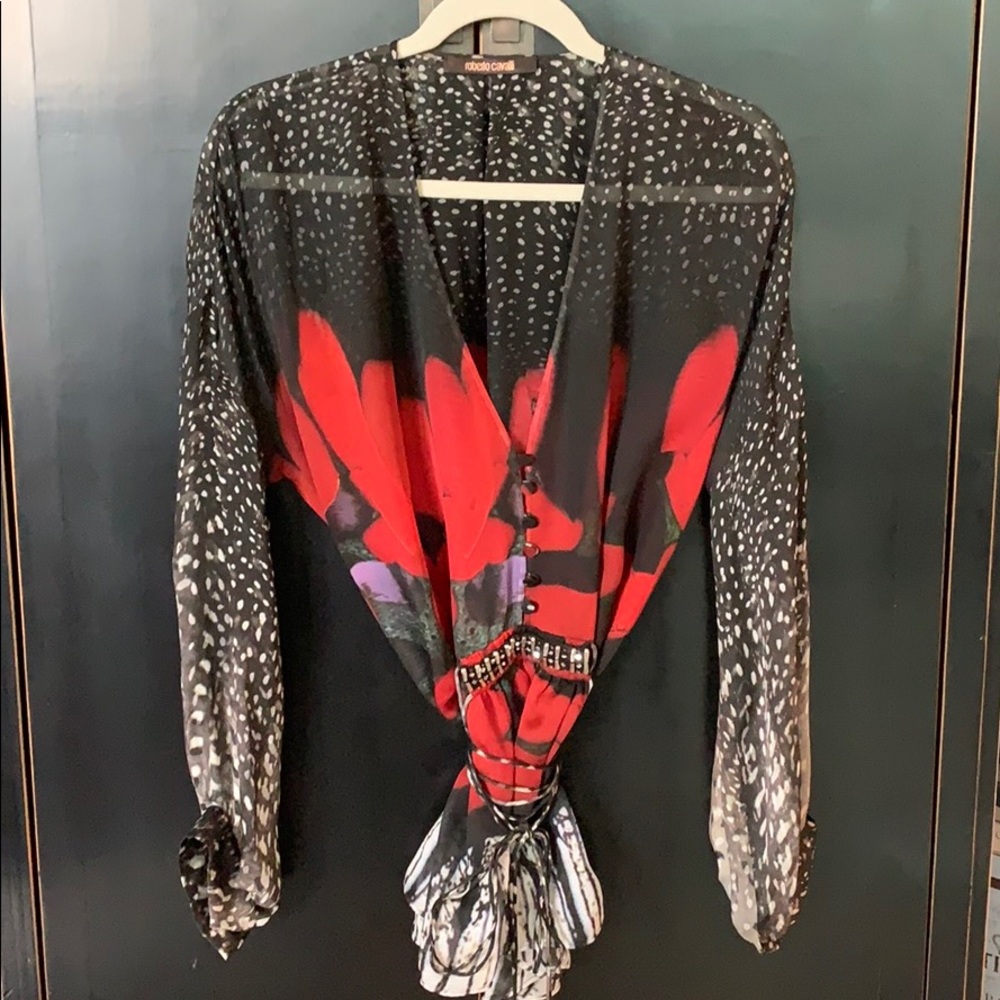ROBERTO CAVALLI SILK BLOUSE